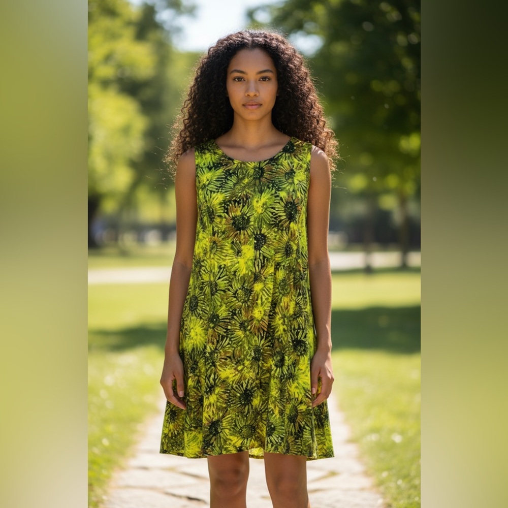 ART Gecko tropical dress